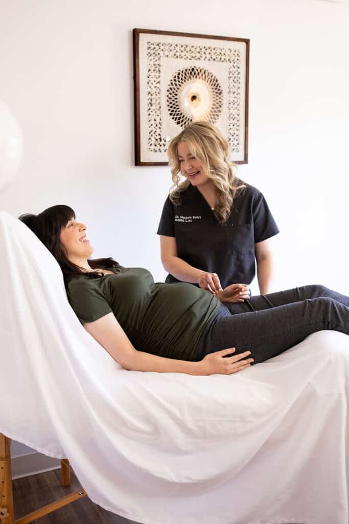 Acupuncturist helping women find relief from perimenopause